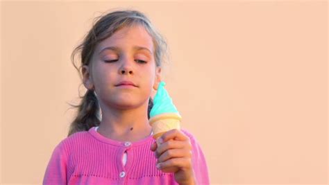 Licking Ice Cream Stock Footage Video Shutterstock