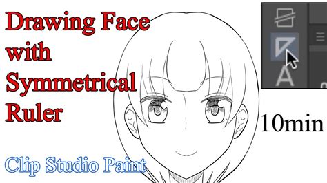 How To Draw An Anime Characters Front Face Symmetrically Clip Studio