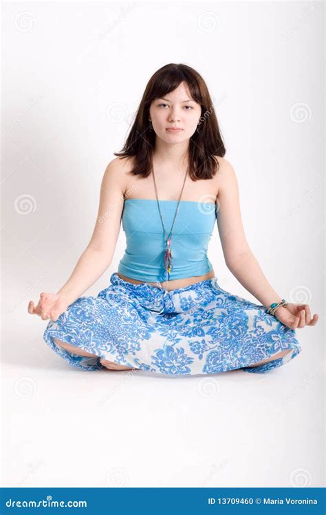Hippie Meditating Stock Photo Image Of Hairstyle Natural 13709460