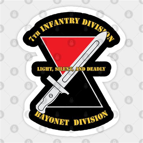 7th Infantry Division 7th Infantry Division Sticker Teepublic