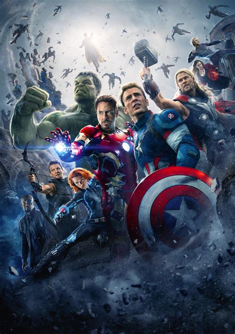 Avengers Age Of Ultron Hi Res Textless Poster By Phetvanburton On