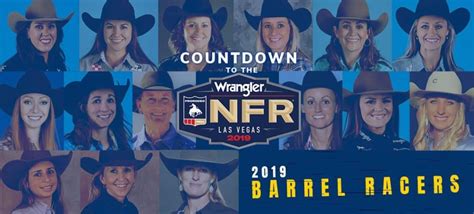 2019 Wrangler Nfr Top 15 Barrel Racers