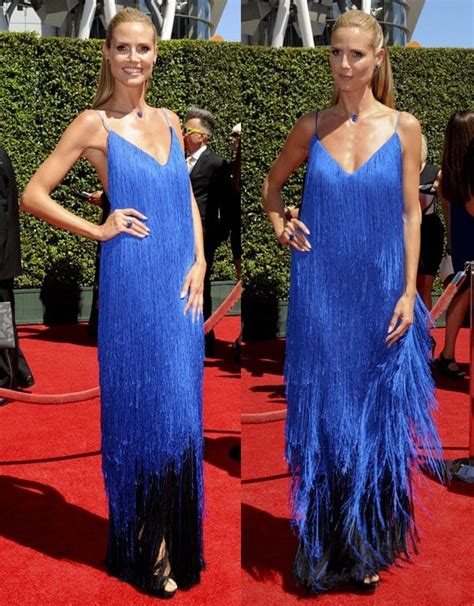 Heidi Klum Rocks A 200 Fringe Dress At The 2014 Creative Arts Emmys