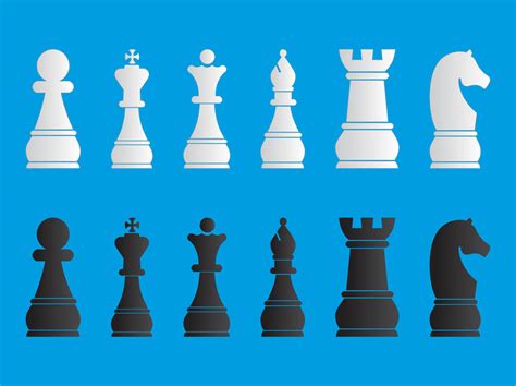 Chess Pieces Set Vector Art Graphics Freevector Com