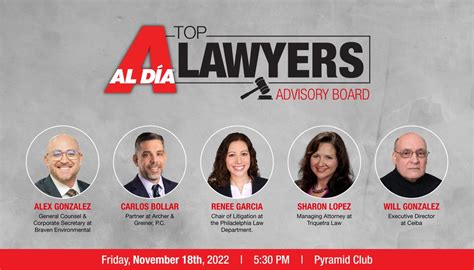 Al DÍa Live On Twitter Meet The 2022 Advisory Board For The Al DÍa Top Lawyers Thank You