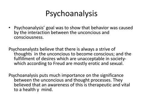 Ppt Psychoanalytic Theory Powerpoint Presentation Free Download Id