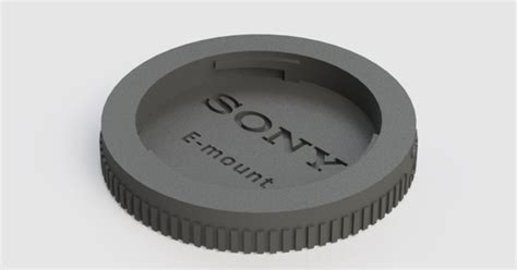 Rear Lens Cap For Sony E Mount By Lxo Download Free Stl Model