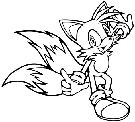 The coloring sheet features sonic tails knuckles the echidna cream the rabbit amy rose silver the hedgehog and big the cat. Happy Tails Coloring Page - Free Printable Coloring Pages for Kids