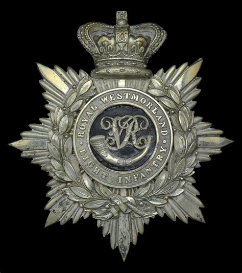 The Royal Westmorland Light Infantry Militia Officers Helmet Plate