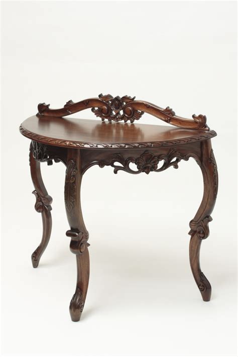 Antique Half Moon Table Laurel Crown Furniture