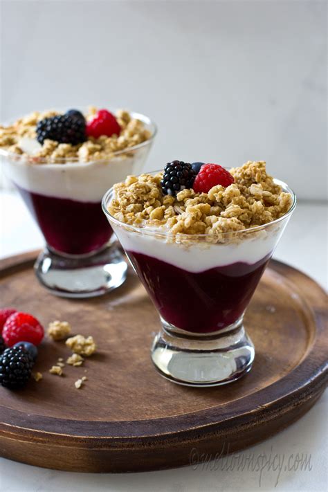 Yogurt Sundae With Mixed Berries |Quick Dessert| - Mellownspicy