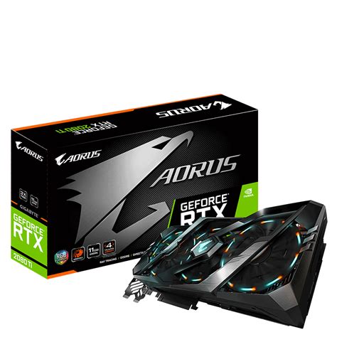 Vga Gigabyte Rtx 2080 Ti Aorus 11g Nvidia Geforce 11gb Gddr6 352bit