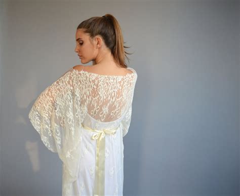 Lace Wedding Dress Kimono Sleeves Wedding Dress Wedding Lace Etsy