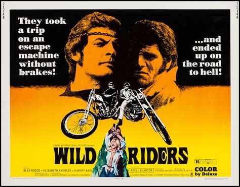 Wild Riders 1971 Biker Movies Cinema Posters Horror Movie Characters