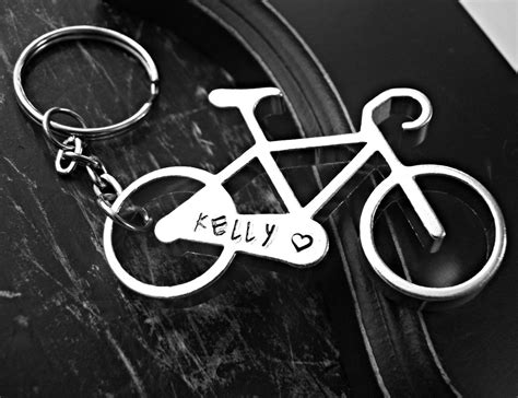 Personalized Aluminum Bicycle Keychain Bicycle Keychain