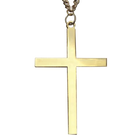 Gold Plated Pectoral Cross Gold Latin Cross Terra Sancta Guild
