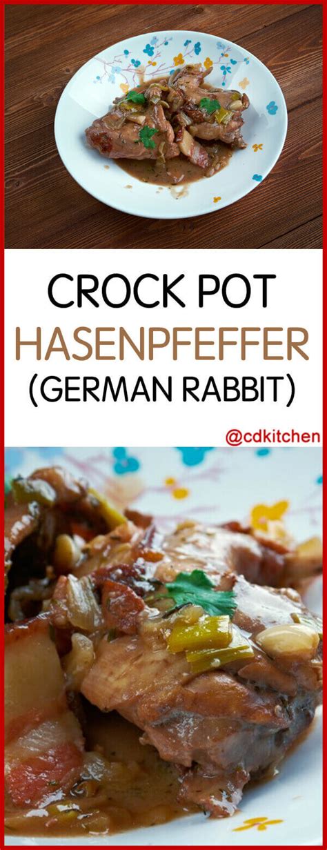 Crock Pot Hasenpfeffer German Rabbit Recipe