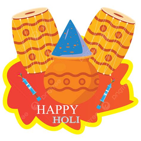 Happy Holi Poster Vector Png Images Realistic Happy Holi Background