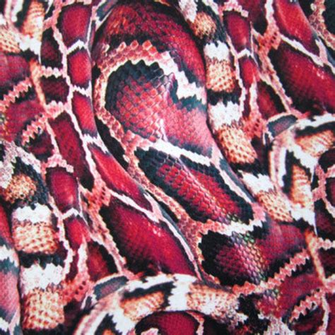 Snake Skin Print On Poly Spandex Fabric 4 Way Stretchper Etsy