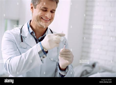 Happy Cheerful Doctor Smiling Stock Photo Alamy