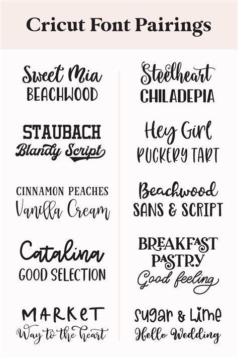 15 Best Cricut Font Pairings For Diy Craft Projects
