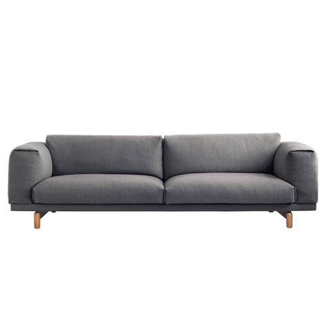 The rest sofa (2011) is a warm, curvaceous interpretation of a classic shape. Rest 3-Seater Sofa - Muuto - Touch of Modern