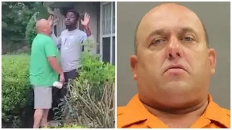 man who hurled racist insults and spat on his black neighbors sobs in court as judge sentences