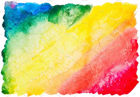 Colorful Watercolor Rainbow Background Abstract Stock Photos