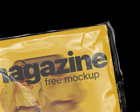 Free Plastic Wrapped Magazine Mockup Free Mockup Psd Pixpine