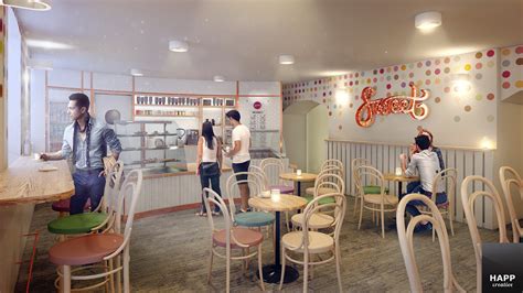 Design Of Sweet Pastry Shop In Budapest On Behance