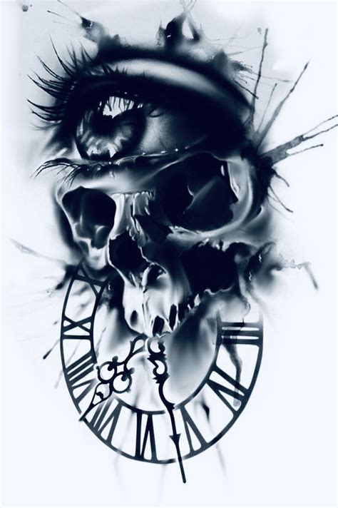 Pin By Derald Hallem On Skull Art Skull Tattoo Design Eye Tattoo