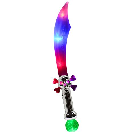 Led Pirate Sword With Flashing Color Lights 23 Inch