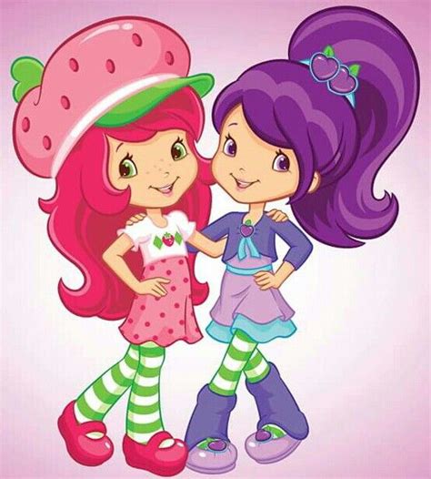 Strawberry Shortcake And Plum Pudding As Berry Best Friends