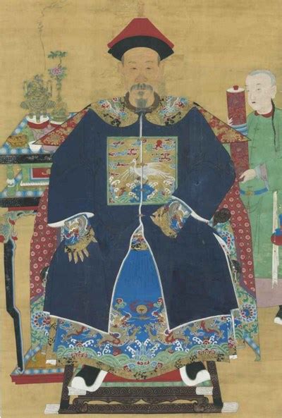 Anonymous Qing Dynasty 1644 1911 Portrait Of A Civil Official