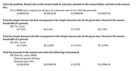 Solved Round Rates To The Nearest Tenth Of A Percent