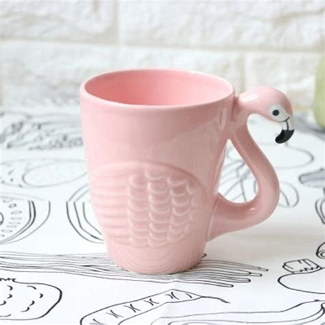 Taza De Cerámica Con Dibujos De Flamencos En 3d Tazas De Café De