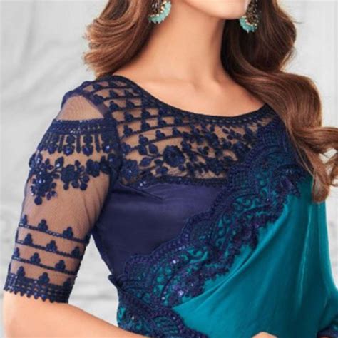 Blue Wedding Saree Jacket Design Sri Lanka Buy Online Saree Jacket