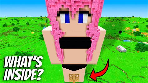 Whats Inside The Biggest Girl In Minecraft I Found A House In Girl Youtube