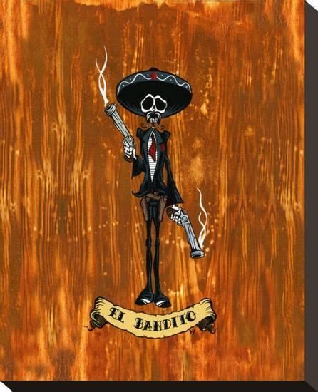 El Bandito Stretched Canvas Print David Lozeau David