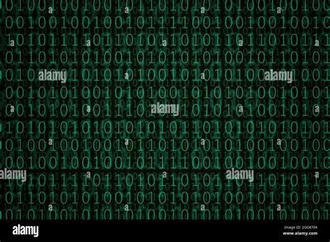 Green Binary Code Background 3d Illustration Stock Photo Alamy