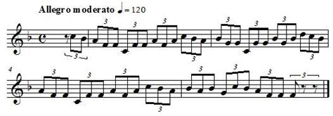 (music) a tempo mark directing that a passage is to be played in a quick, lively tempo, faster than allegretto but slower than presto. Tempo - Music theory and learn music
