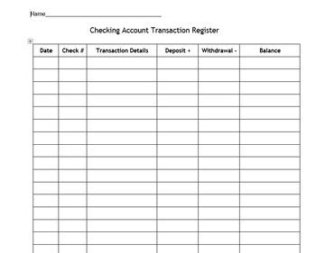 It includes the name of the. Money Management Finance Worksheets (2) - Check Writing, Deposit Slips, Register