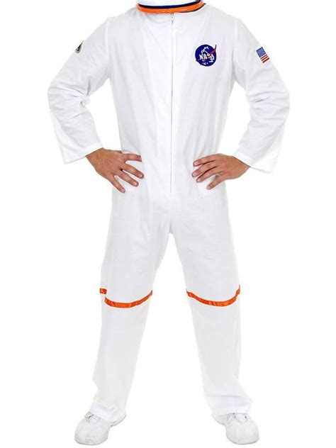 Adult Mens White Nasa Astronaut Space Suit Costume