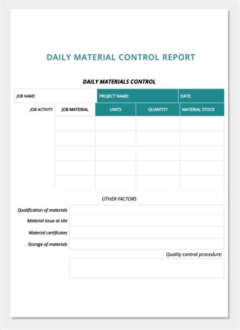 18 Daily Work Report Templates Free Word Excel Samples