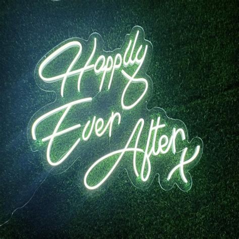 Happily Ever After X Custom Neon Light Wedding Neon Sign Etsy