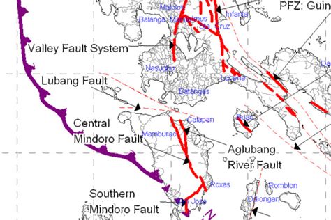 Phivolcs Map Of Active Faults And Trenches Ntg Quick Facts Philippine