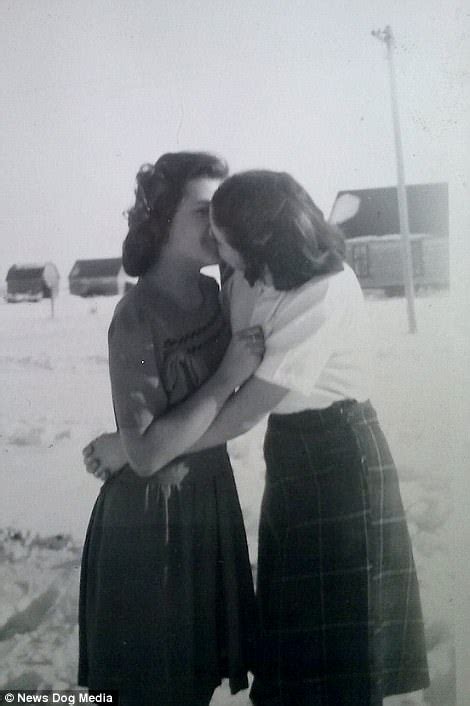 F Fd Two Women Share A Kiss In M