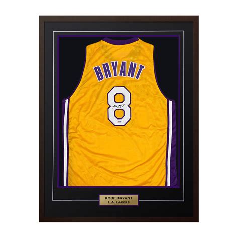 Kobe Bryant Los Angeles Lakers Autographed Yellow Custom Basketball