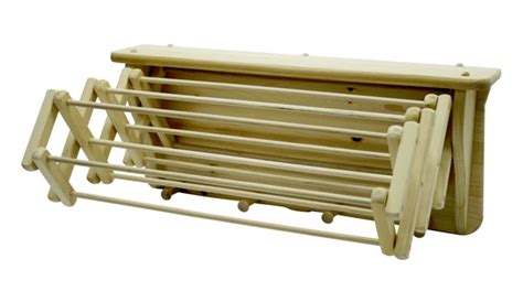 Wall mounted wooden expandable clothes drying rack. Wall Mounted Wooden Expandable Clothes Drying Rack - Urban ...
