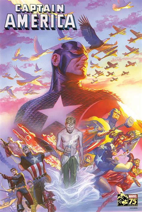 May Captain America Th Anniv By Ross Poster Previews World
